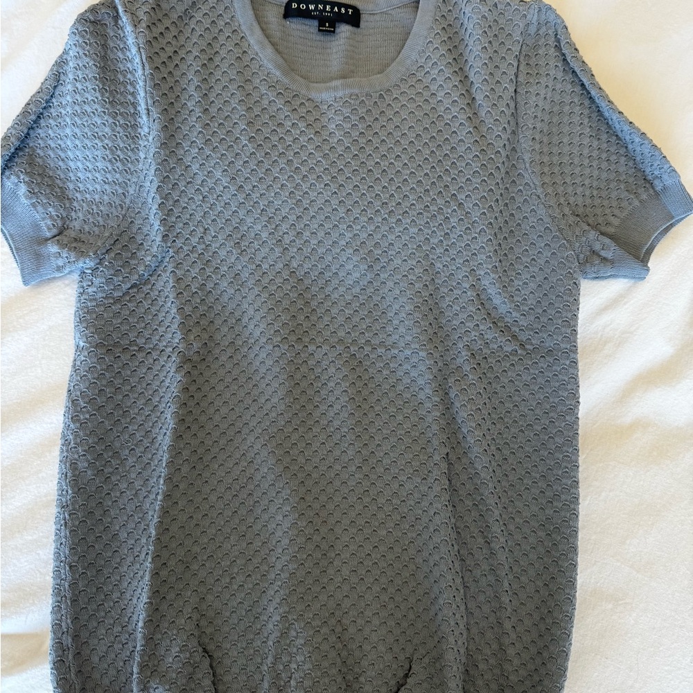 DownEast Gray Textured women sweater